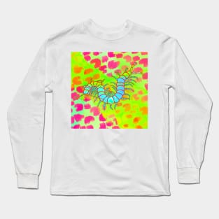 Pretty Centipede | Cheetah Print (Deep Pink/Chartreuse) Long Sleeve T-Shirt